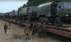 Прибытие белорусских военнослужащих